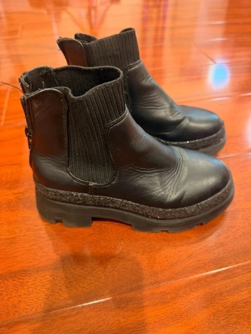 Black Steve Madden ankle boots